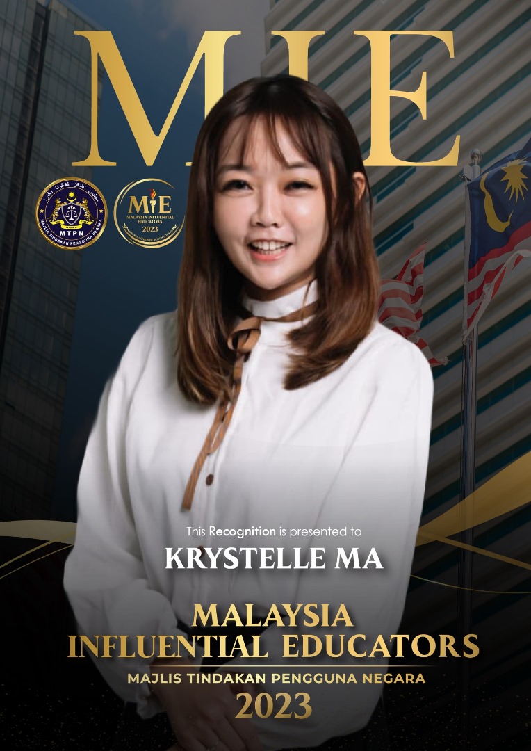 Ma Yan Ning winning 2023 Malaysia Influential Educators